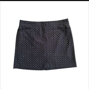 IZOD GOLF Women's Black With White dots Skort Size 14